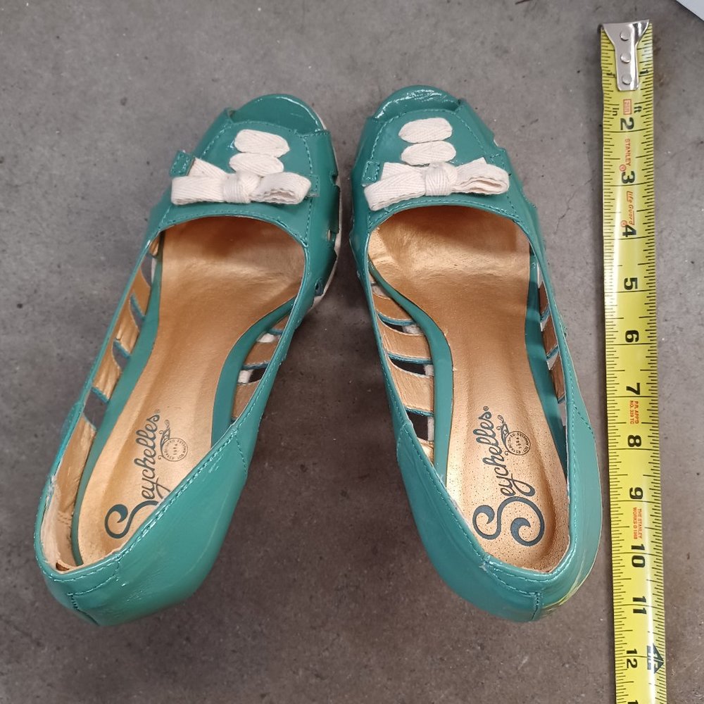 Seychelles Espadrille Wedge Heels Size 7 - Picture 2 of 7